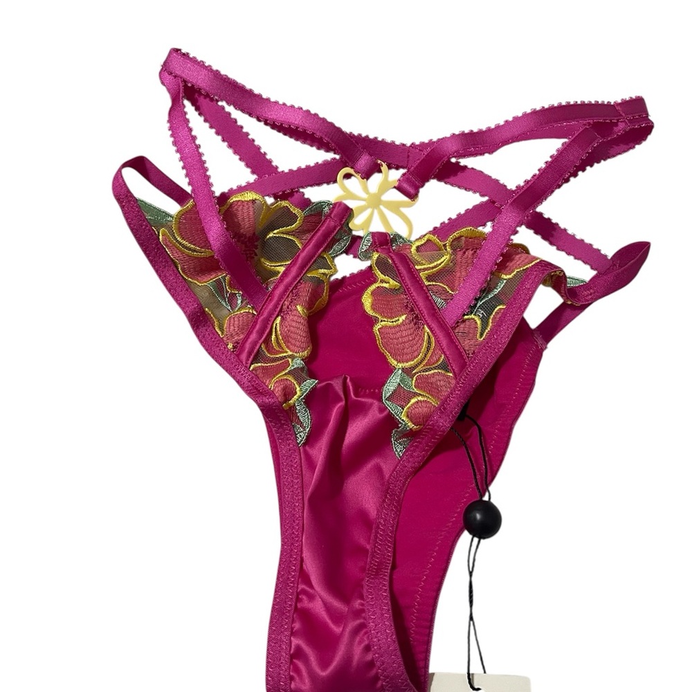 For Love And Lemons Pink Lingerie with Floral Details